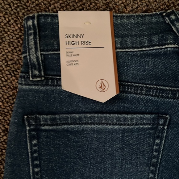 Volcom super stoned high rise skinny button fly jeans - Picture 3 of 9